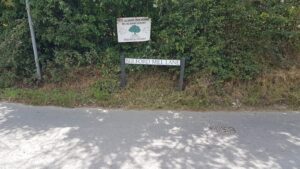 Bulford Mill Lane name sign AFTER