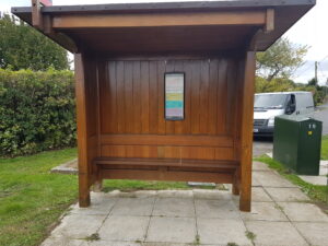 Bus shelter Polecat Road AFTER