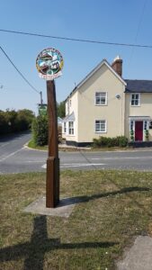 Cressing village sign AFTER