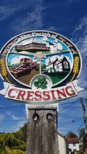 Cressing village sign AFTER