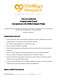 Pledge Certificate