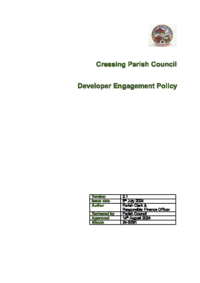Developer Engagement Policy