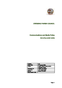 Communications and Media Policy